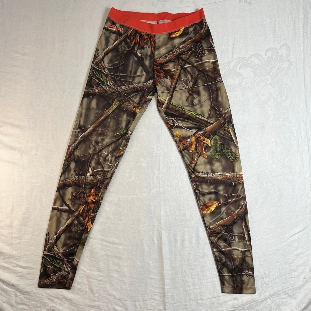 Huntworth‎ Leggings Men's Large Camo Base Layer Thermal Hunting Realtree Pants